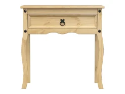 Mesa consola Corona 73x35x73 cm madera maciza de pino