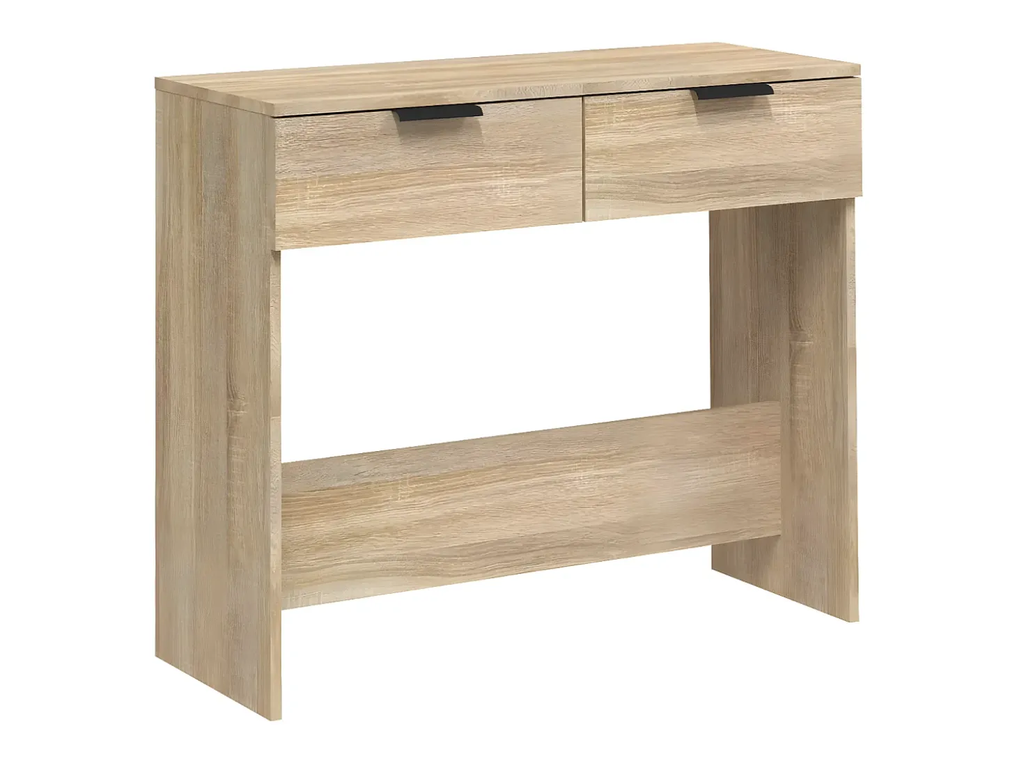 Mesa consola de madera contrachapada roble Sonoma 90x36x75 cm ES436721