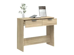 Mesa consola de madera contrachapada roble Sonoma 90x36x75 cm ES436721