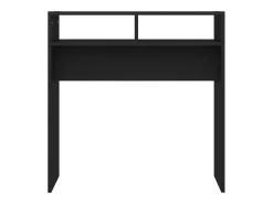 Mesa consola de madera contrachapada negro 78x30x80 cm ES518854