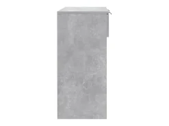 Mesa consola de madera contrachapada gris hormigón 90x36x75 cm