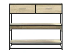 Mesa consola de madera de ingeniería roble Sonoma 90x35x80 cm