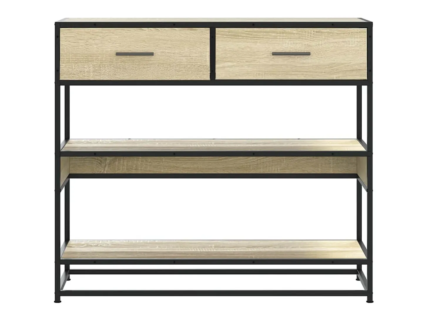 Mesa consola de madera de ingeniería roble Sonoma 90x35x80 cm