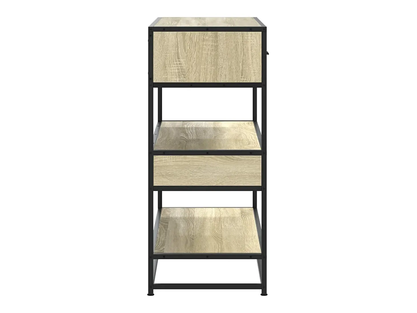 Mesa consola de madera de ingeniería roble Sonoma 90x35x80 cm