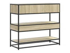 Mesa consola de madera de ingeniería roble Sonoma 90x35x80 cm