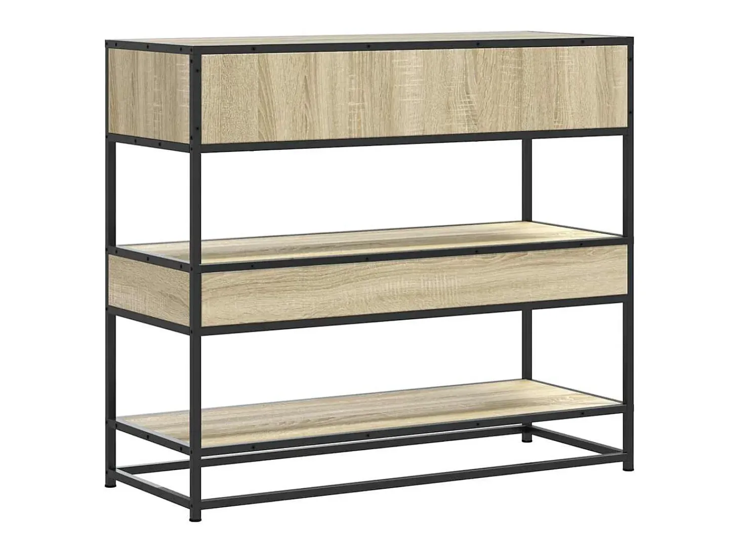 Mesa consola de madera de ingeniería roble Sonoma 90x35x80 cm