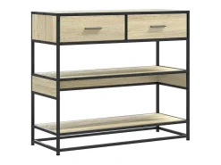 Mesa consola de madera de ingeniería roble Sonoma 90x35x80 cm