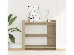 Mesa consola de madera de ingeniería roble Sonoma 100x35x90 cm
