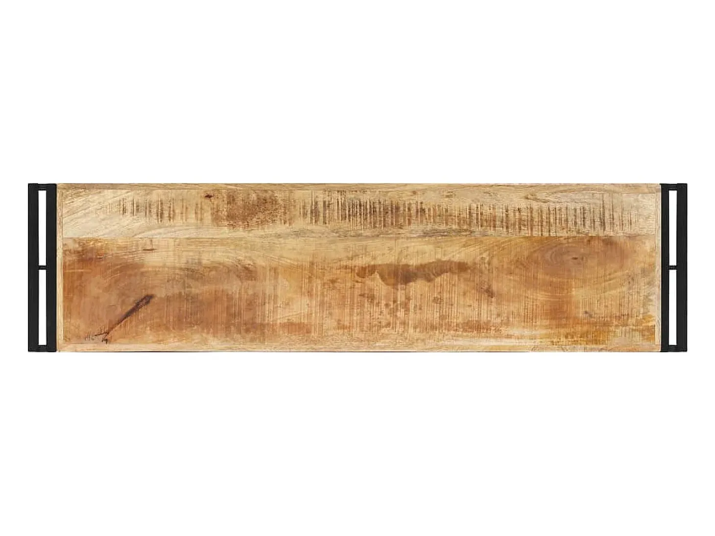 Mesa consola de madera de mango rugosa 120x30x75 cm