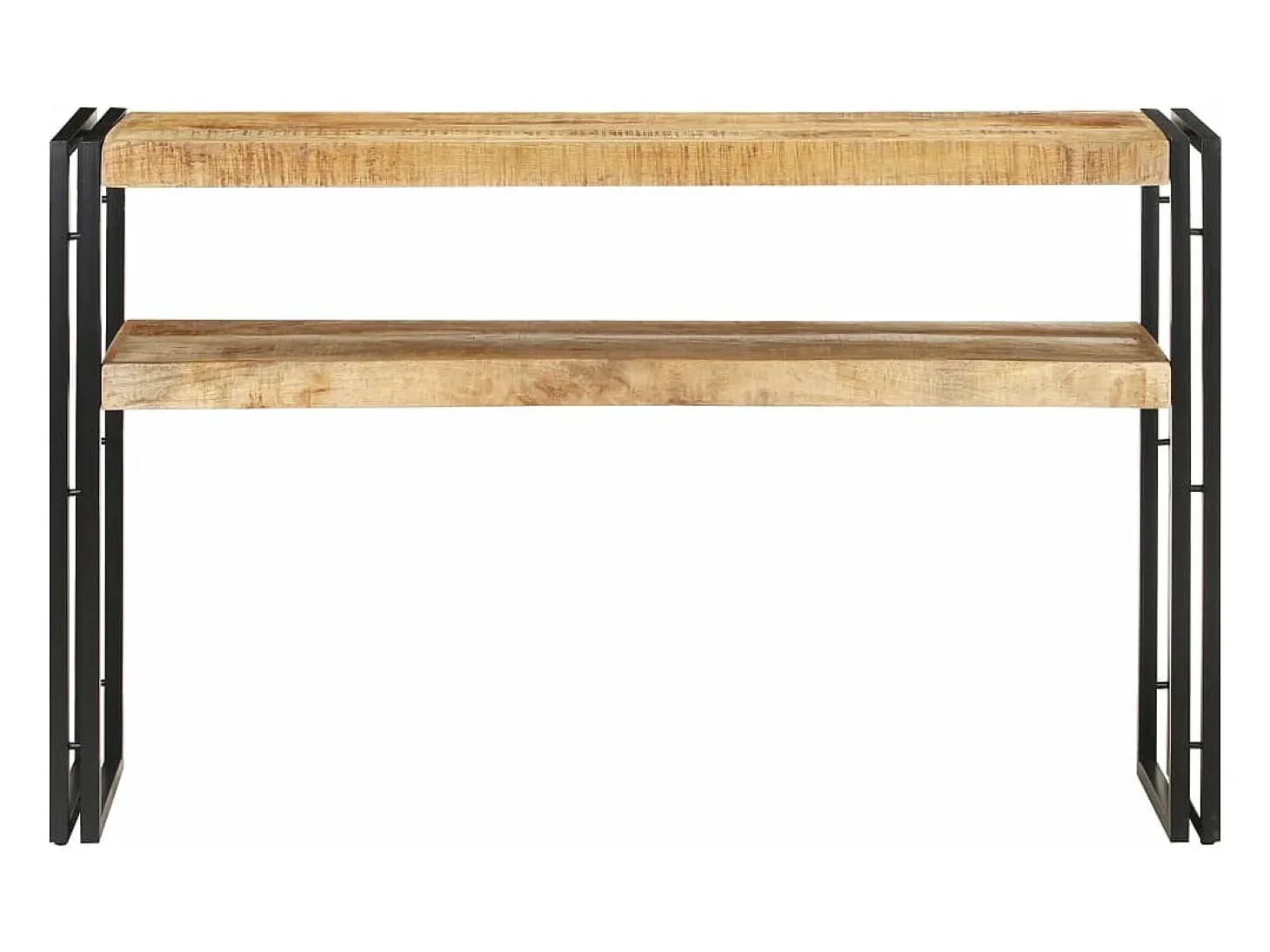 Mesa consola de madera de mango rugosa 120x30x75 cm