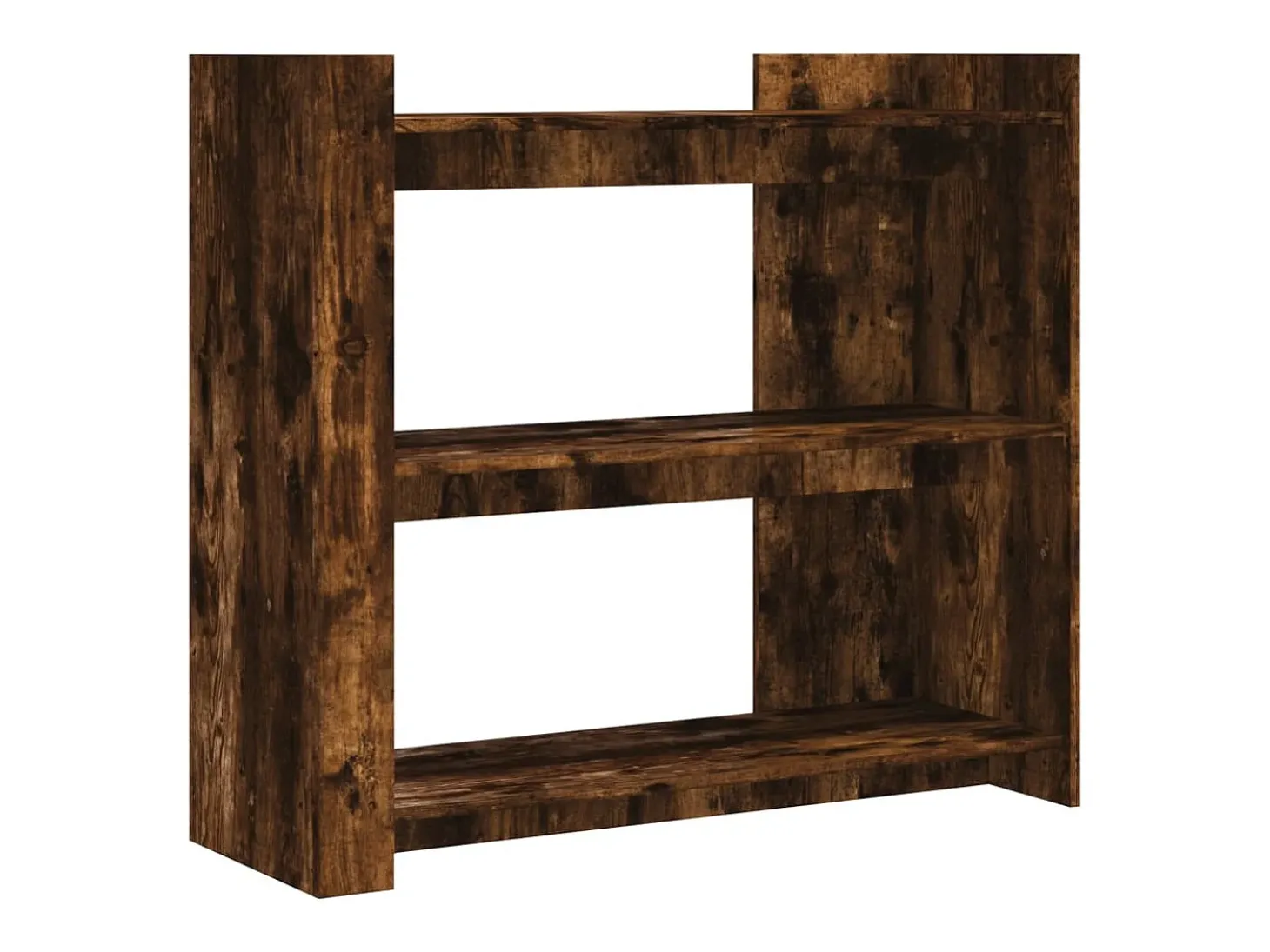 Mesa consola de madera de ingeniería roble ahumado 100x35x90 cm