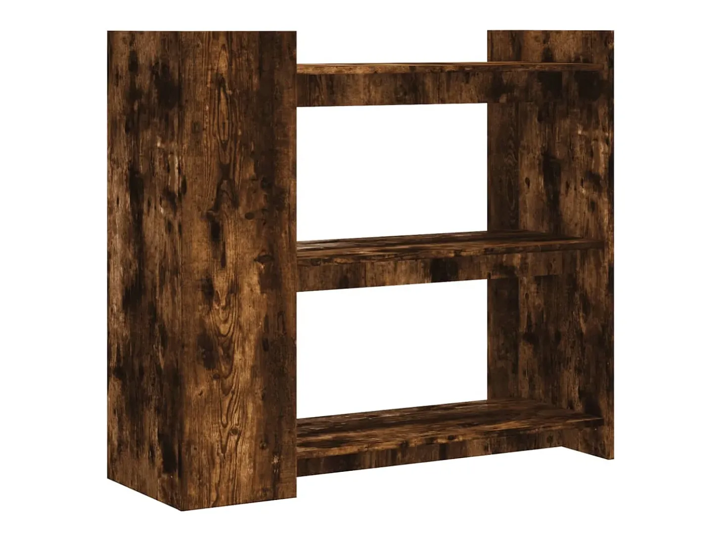 Mesa consola de madera de ingeniería roble ahumado 100x35x90 cm