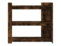 Mesa consola de madera de ingeniería roble ahumado 100x35x90 cm