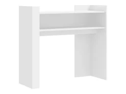 Mesa consola de madera de ingeniería blanca 100x35x90 cm