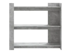 Mesa consola de madera de ingeniería gris hormigón 100x35x90 cm