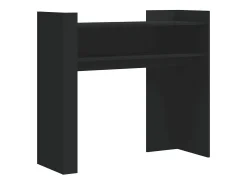 Mesa consola de madera de ingeniería negra 100x35x90 cm ES370743
