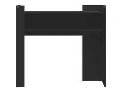Mesa consola de madera de ingeniería negra 100x35x90 cm ES370743