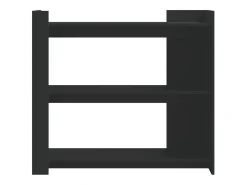 Mesa consola de madera de ingeniería negra 100x35x90 cm ES996730