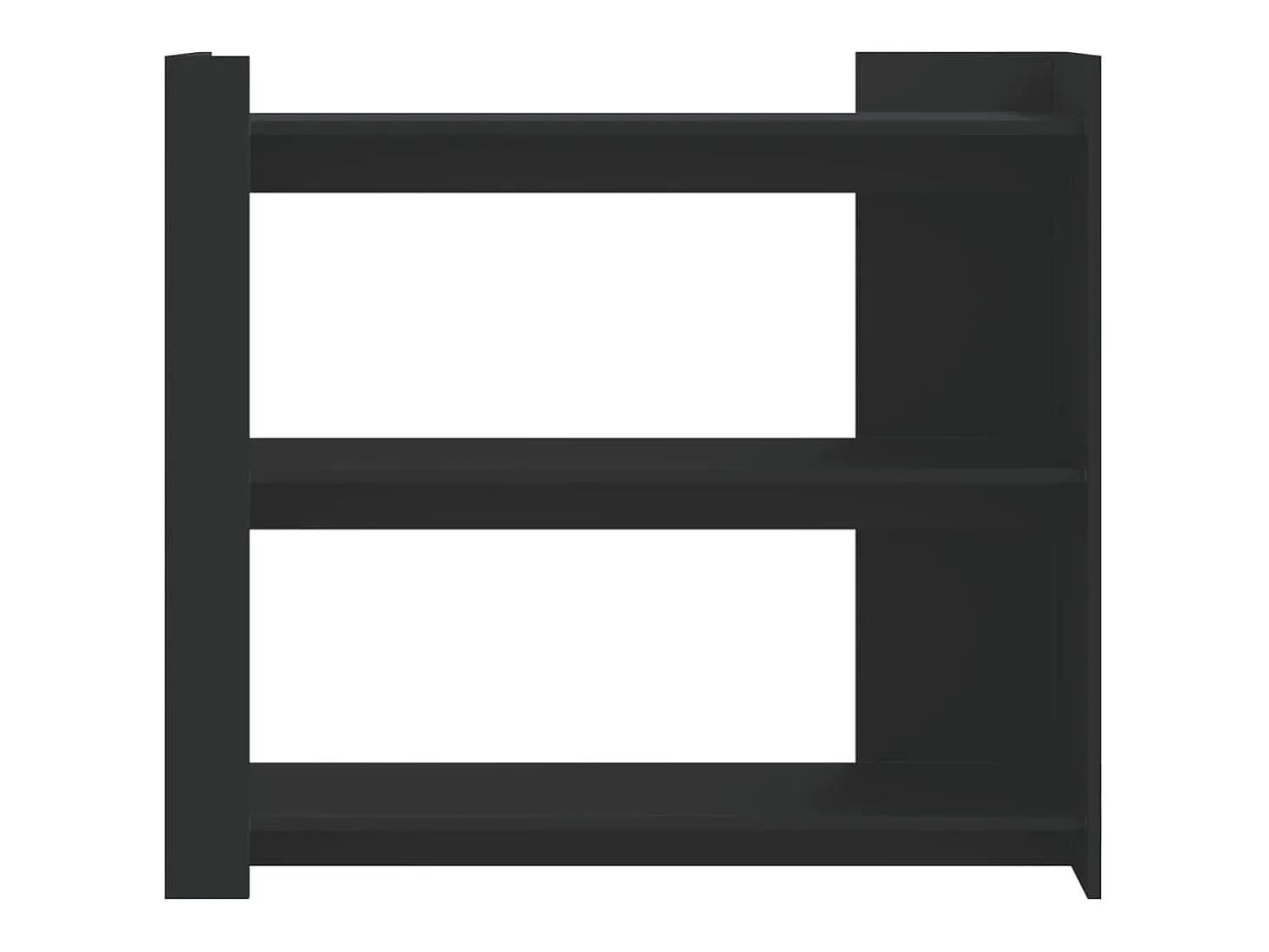 Mesa consola de madera de ingeniería negra 100x35x90 cm ES996730