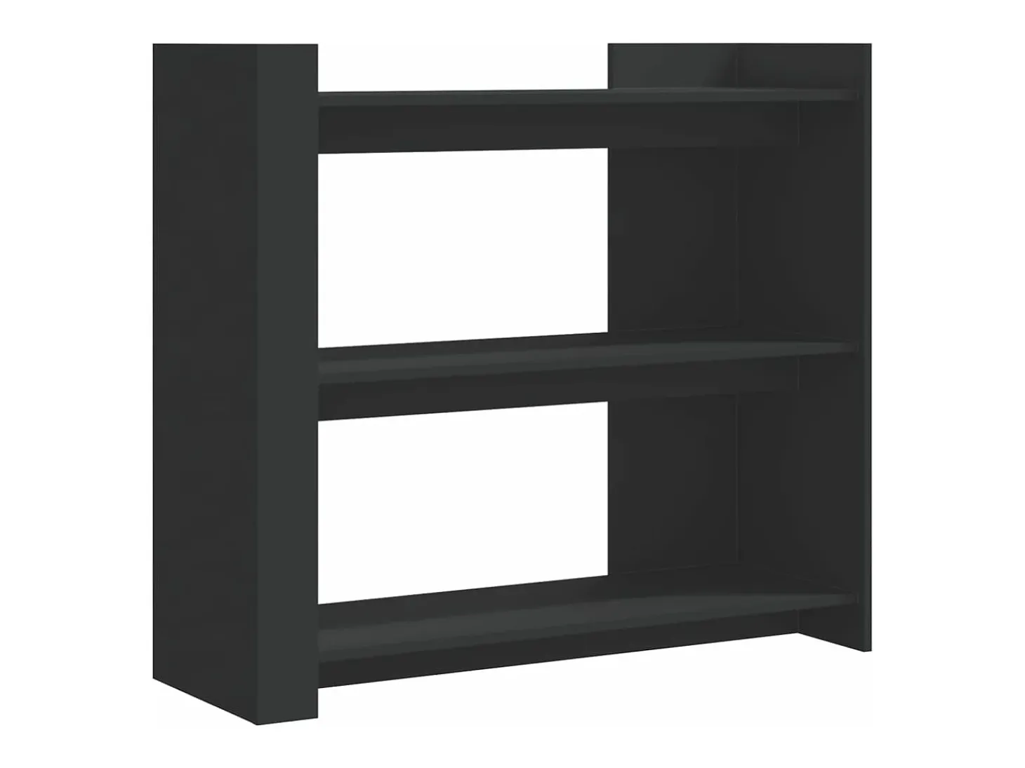 Mesa consola de madera de ingeniería negra 100x35x90 cm ES996730