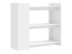 Mesa consola de madera de ingeniería blanca 100x35x90 cm
