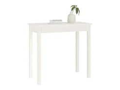 Mesa consola de madera maciza de pino blanco 80x40x75 cm