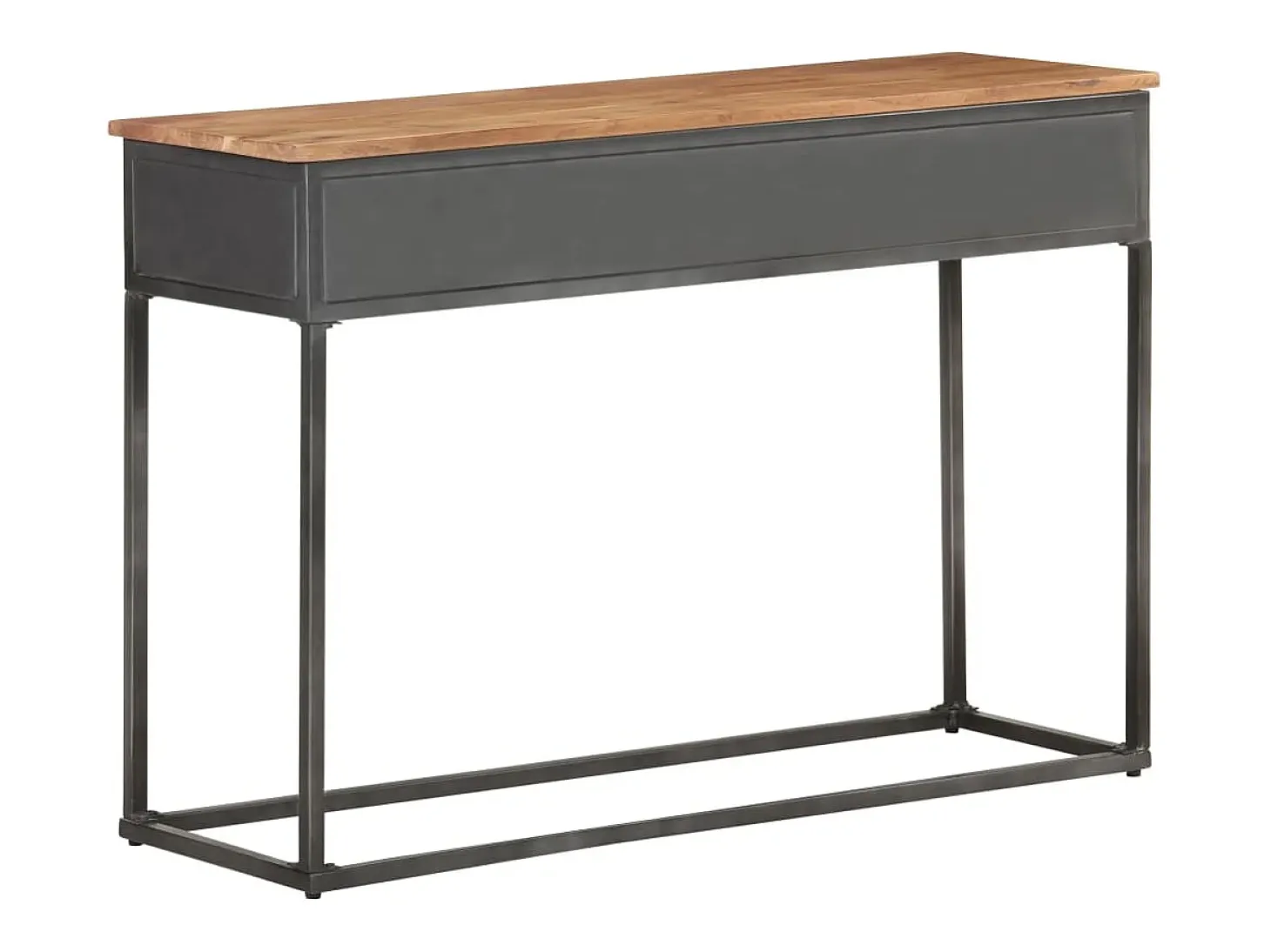 Mesa consola de madera maciza de acacia 110x35x75 cm