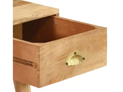Mesa consola de madera maciza de mango 90x45x75 cm