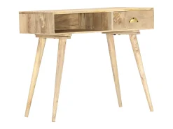 Mesa consola de madera maciza de mango 90x45x75 cm