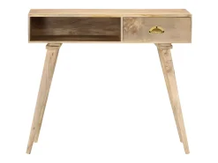 Mesa consola de madera maciza de mango 90x45x75 cm ES629941
