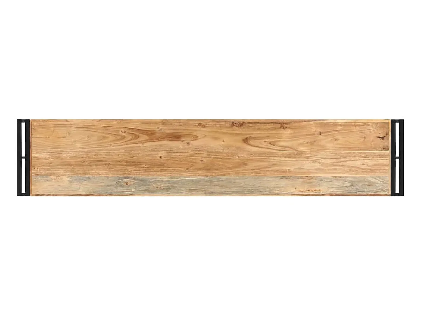 Mesa consola de madera maciza de acacia 150x30x75 cm