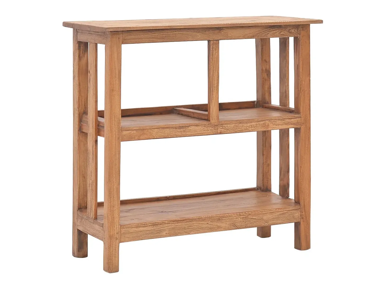 Mesa consola de madera maciza de caoba 69x28x70 cm