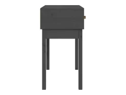 Mesa consola de madera maciza de pino gris 76,5x40x75 cm