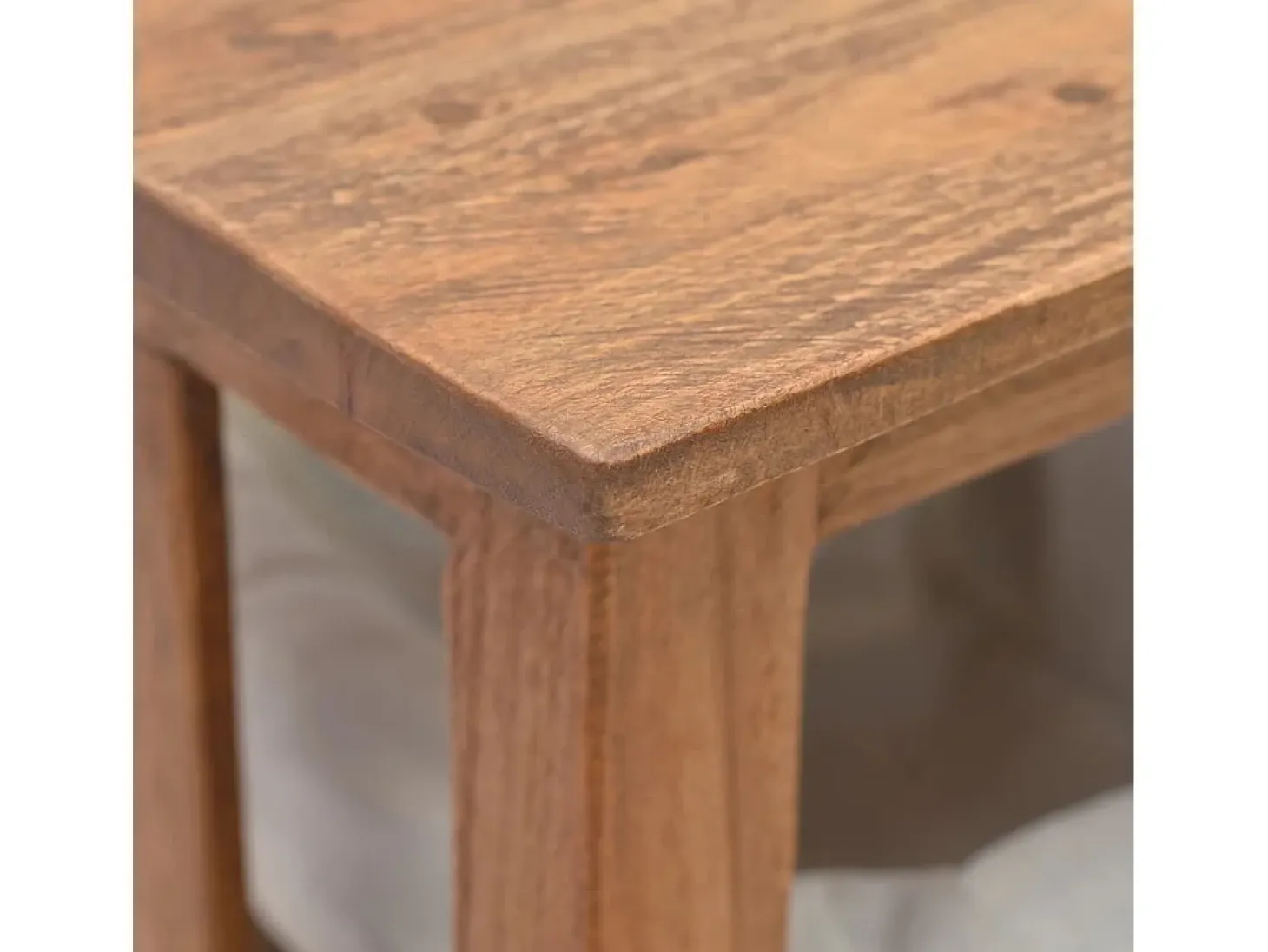 Mesa consola de madera maciza recicladaa 69x28x70 cm