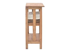 Mesa consola de madera maciza recicladaa 69x28x70 cm