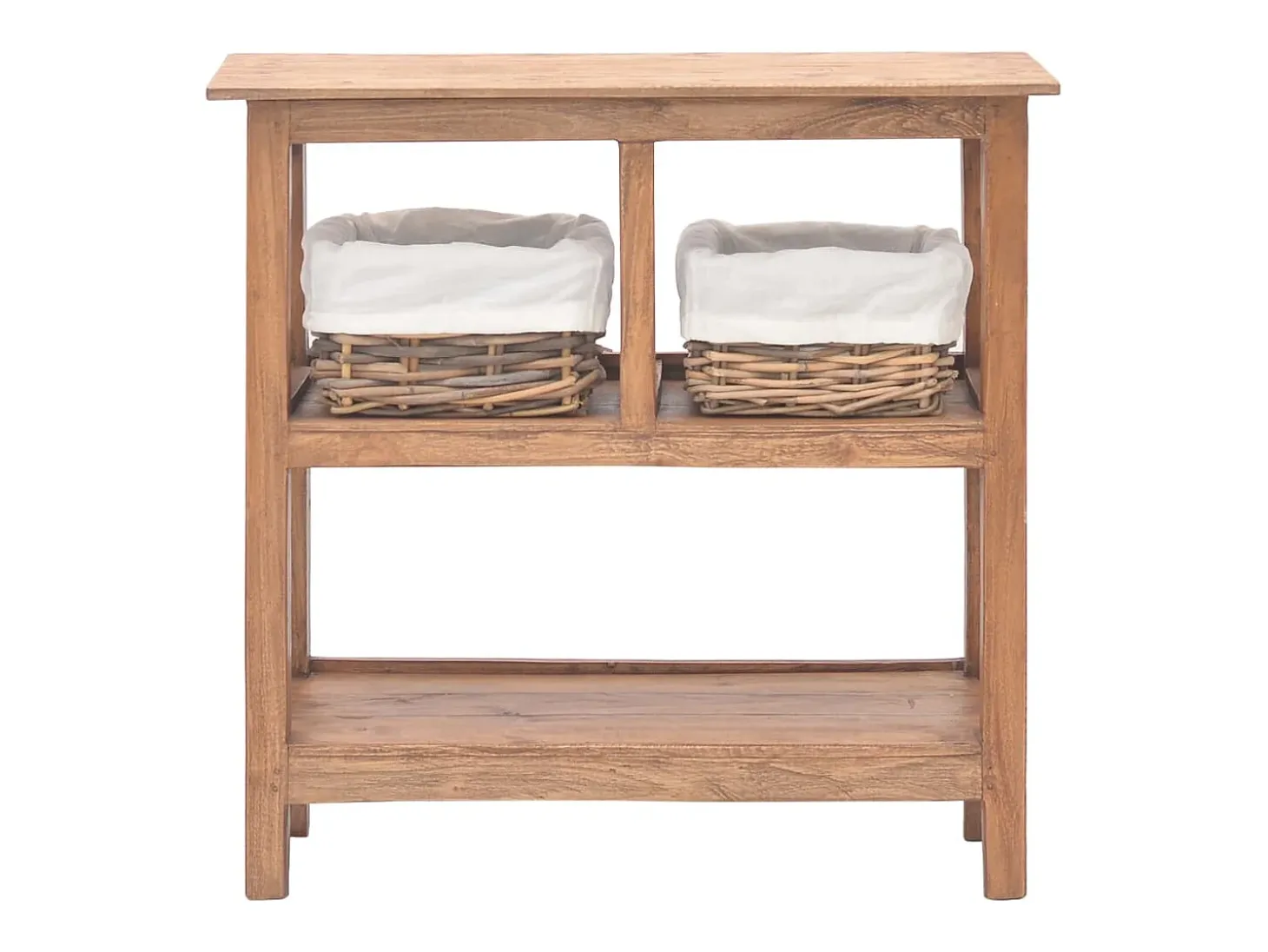 Mesa consola de madera maciza recicladaa 69x28x70 cm