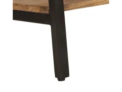 Mesa consola de madera maciza de mango 180x35x70 cm