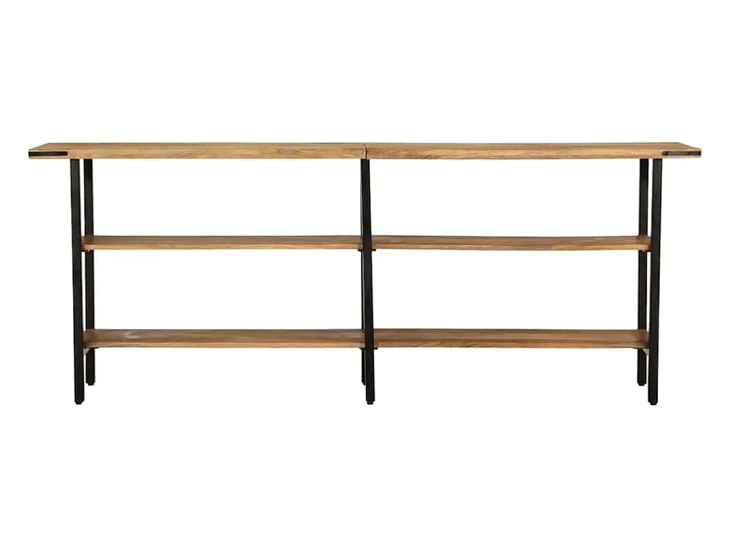 Mesa consola de madera maciza de mango 180x35x70 cm