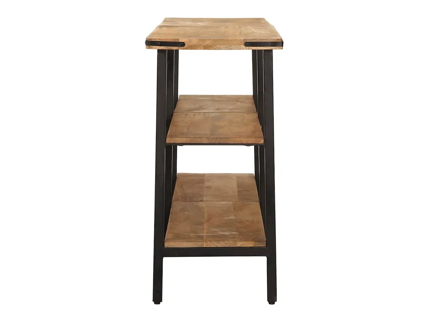 Mesa consola de madera maciza de mango 180x35x70 cm