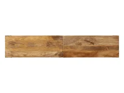 Mesa consola de madera maciza de mango 180x35x70 cm