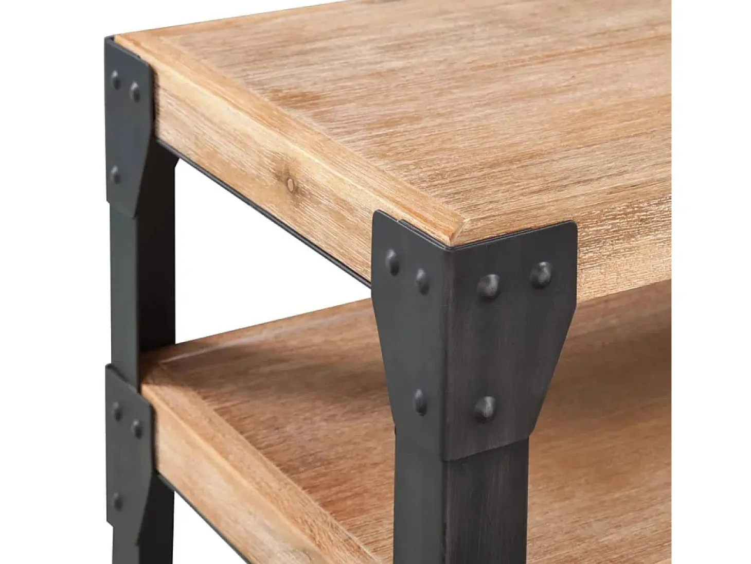 Mesa consola de madera maciza reciclada 120x40x85 cm