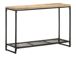 Mesa consola de madera maciza de mango 110x35x75 cm