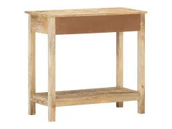 Mesa consola de madera maciza de mango 80x35x74 cm ES855061