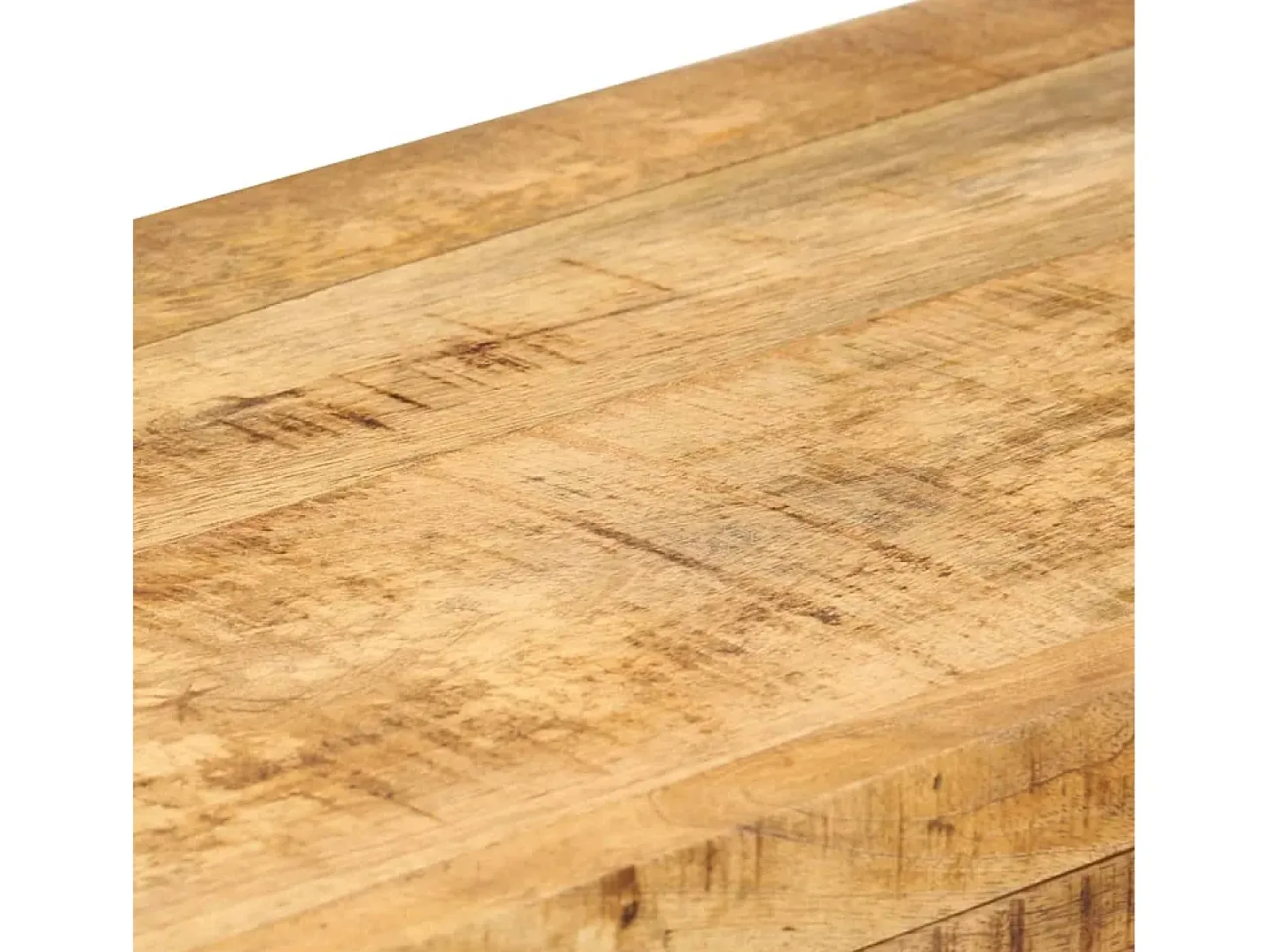 Mesa consola de madera maciza de mango 110x30x76 cm