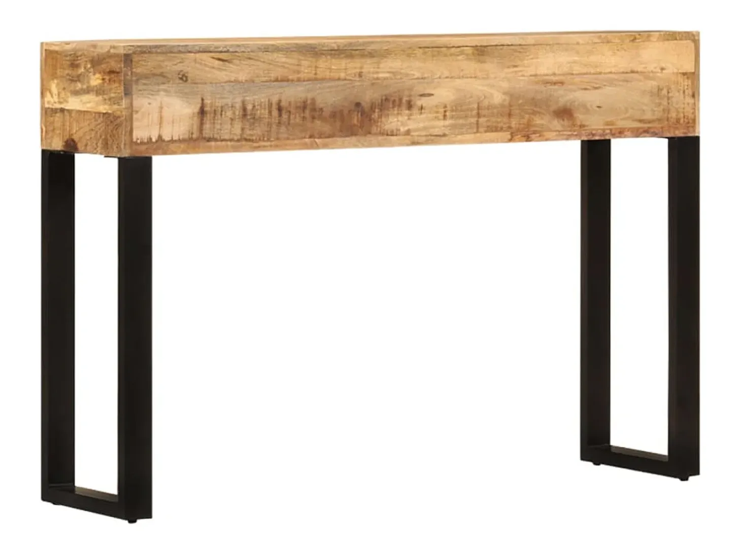 Mesa consola de madera maciza de mango 110x30x76 cm