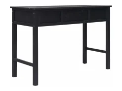 Mesa consola de madera negra 110x45x76 cm