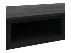 Mesa consola de madera negra 110x45x76 cm