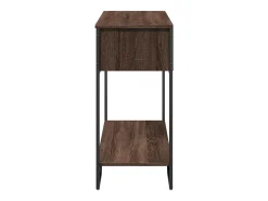 Mesa consola de roble marrón 100x35x74,5 cm madera de ingeniería