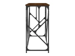 Mesa consola de roble marrón 100x40x80 cm madera de ingeniería