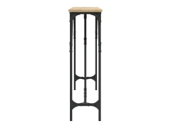 Mesa consola de roble Sonoma 140x23x75 cm madera de ingeniería